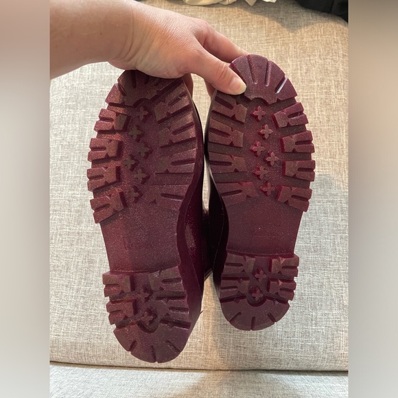 ASOS Chunky Chelsea Rain Boots in Purple Glitter - Picture 6 of 7